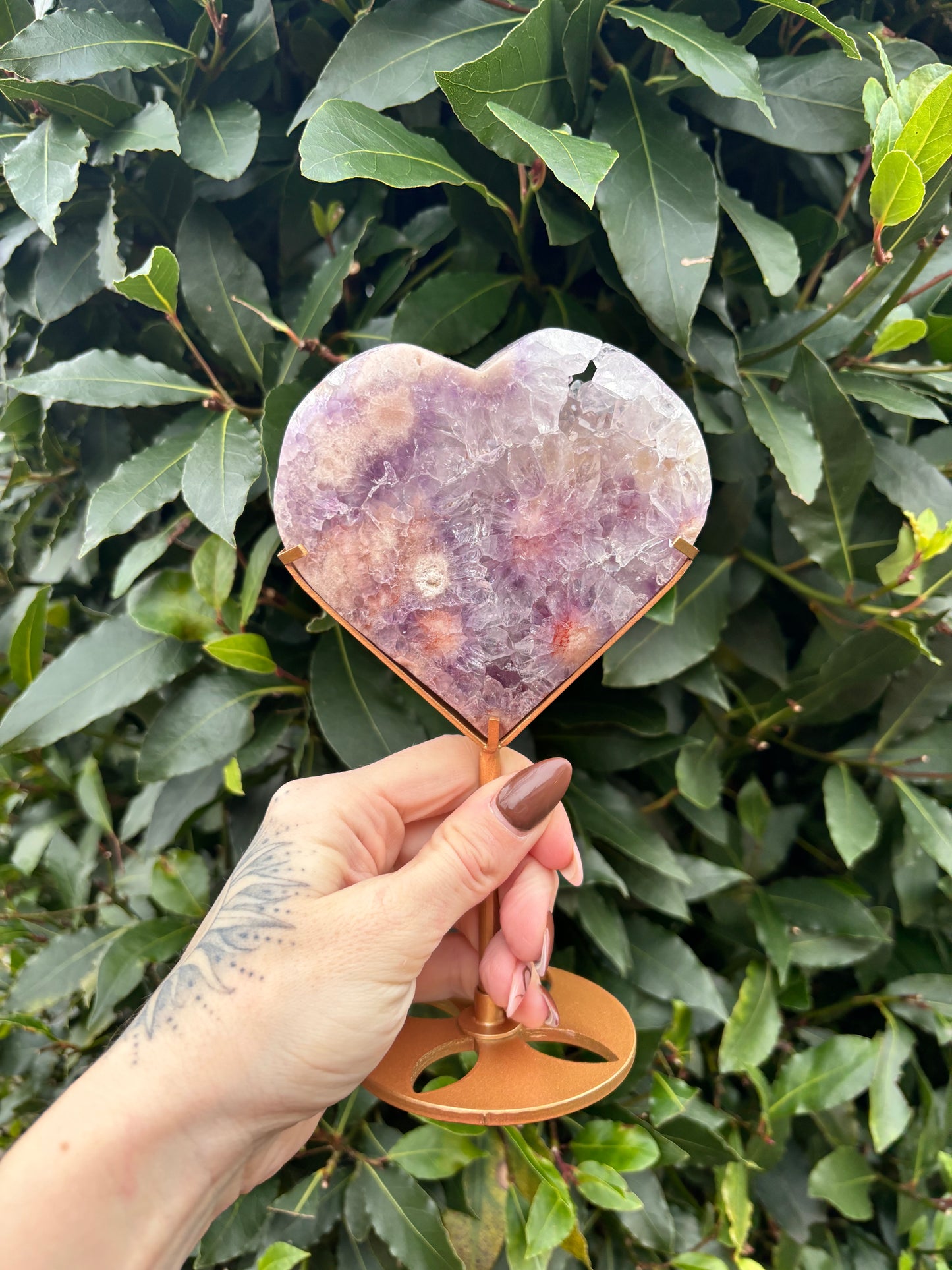 Pink Amethyst heart