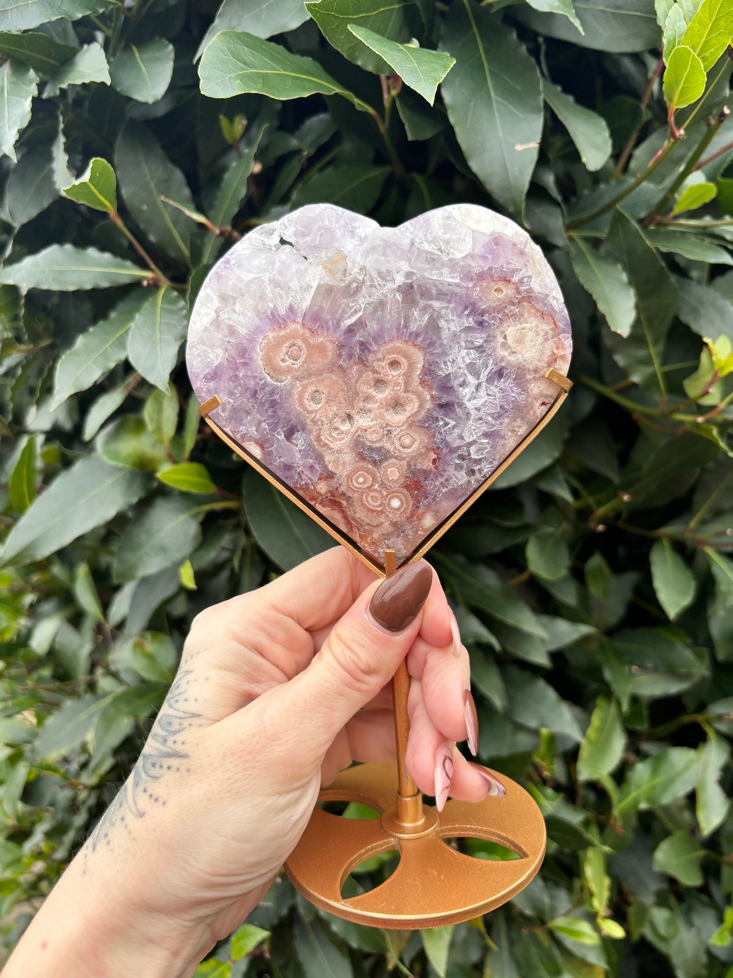 Pink Amethyst heart