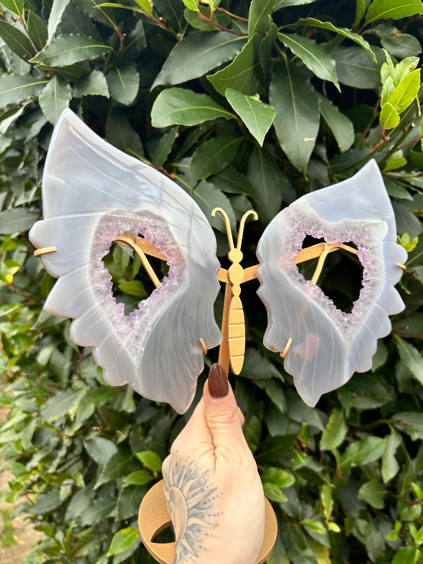 Amethyst agate wings