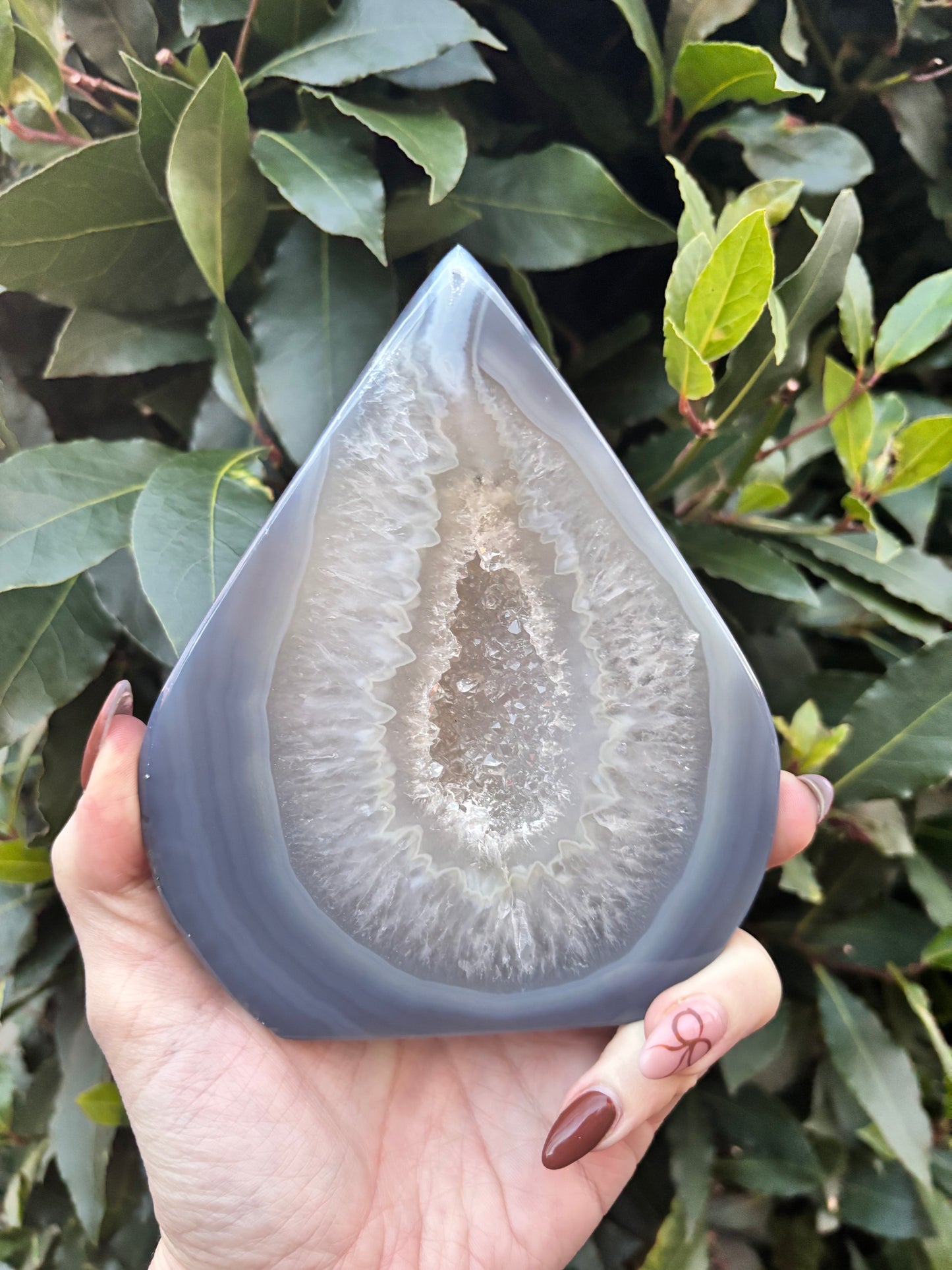 Agate teardrop