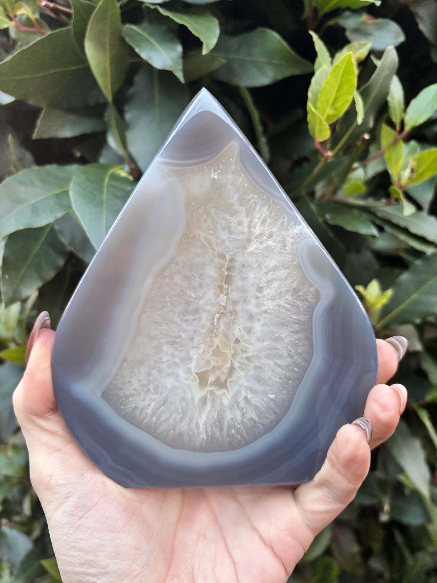 Agate teardrop